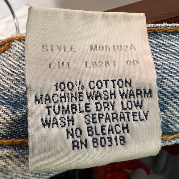 VTG 90s Lucky Brand Mens Relaxed Fit Jeans Size 34 x 29 Light Wash Lucky You Fly - Picture 13 of 15